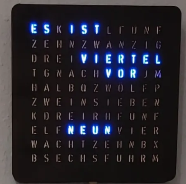 ESP32 Wortuhr: eigenes Projekt von SchlagSkill